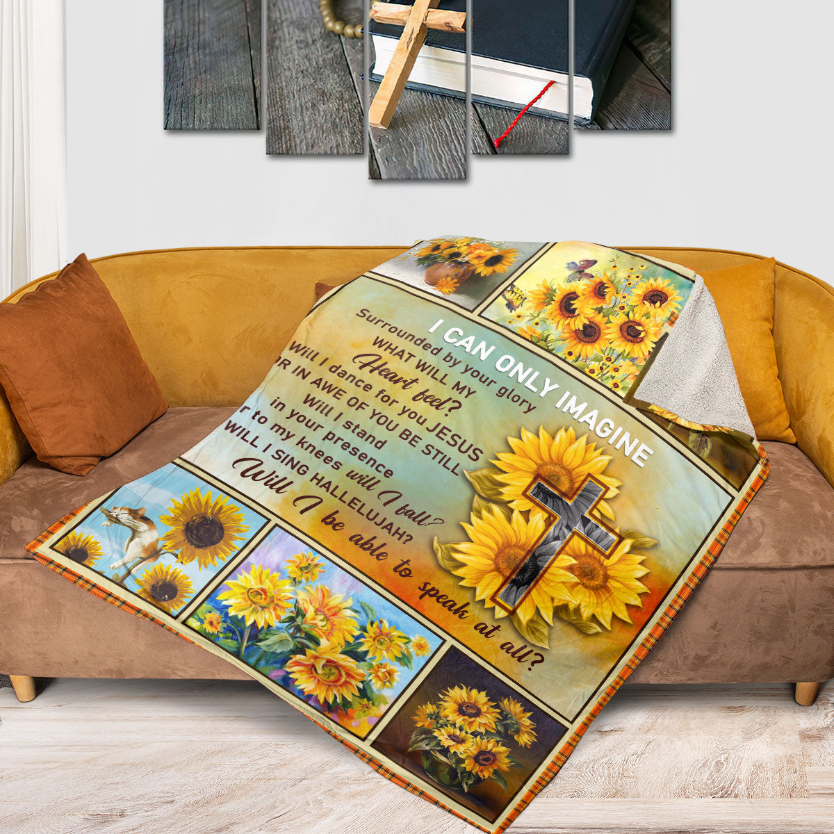 Beautiful Sunflower Fleece Blanket - I Can Only Imagine AM203