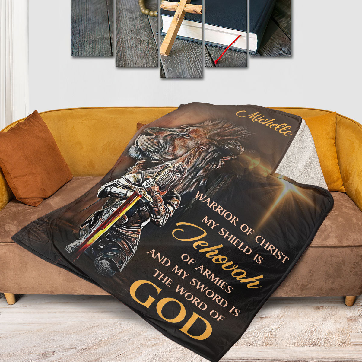 My Sword Is The Word Of God - Beautiful Personalized Fleece Blanket NUM396