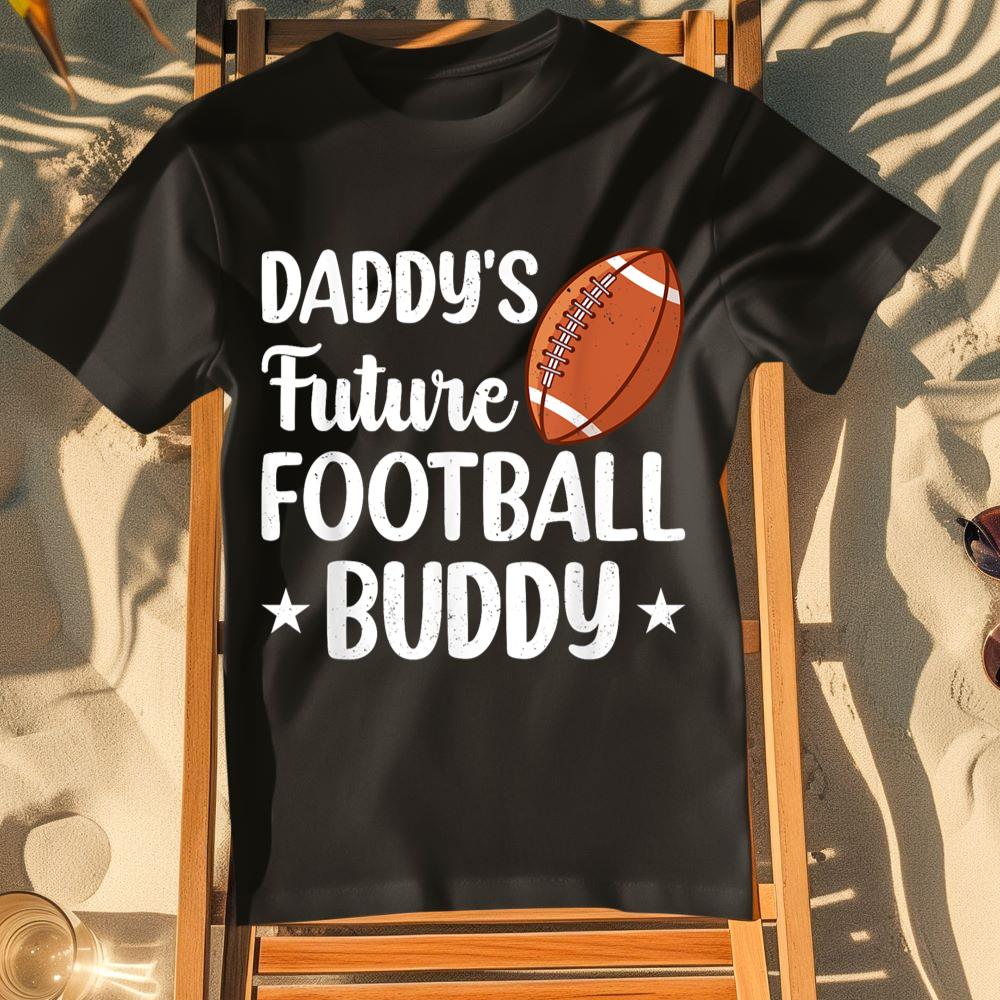 Daddy's Future Football Buddy - American Football Baby T-Shirt