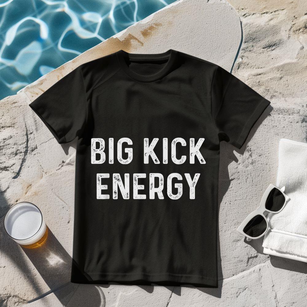 Funny Soccer Player Big Kick Energy T-Shirt