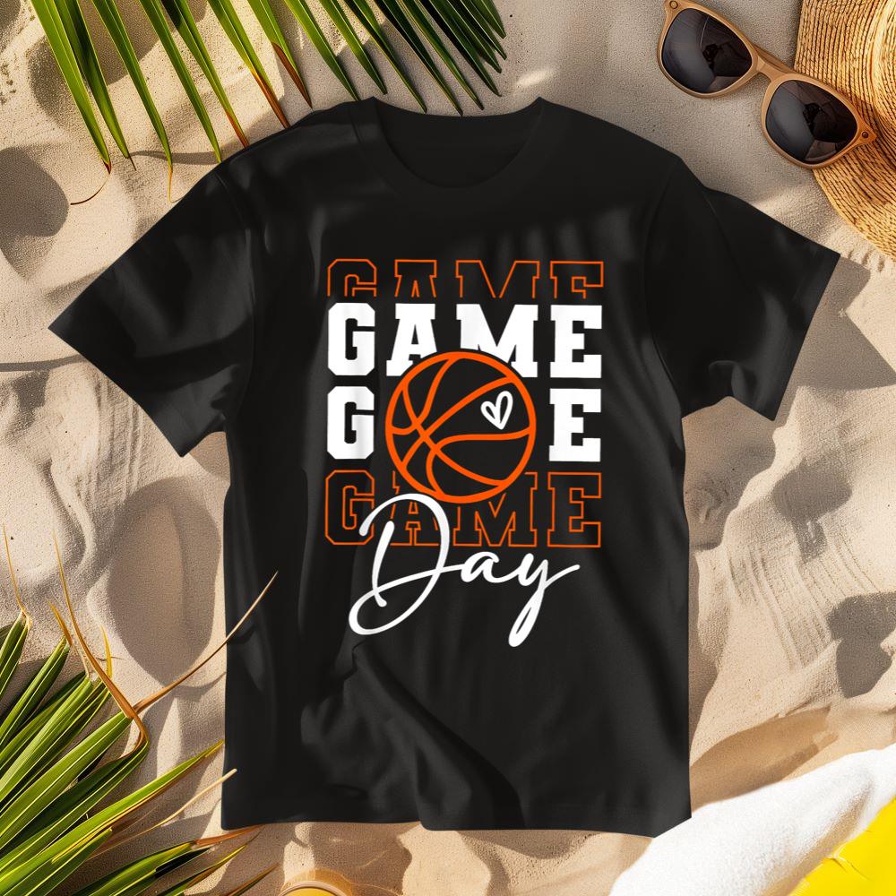 Game Day Basketball Shirt Wineb For Boy Girl Basketball Mom T-Shirt