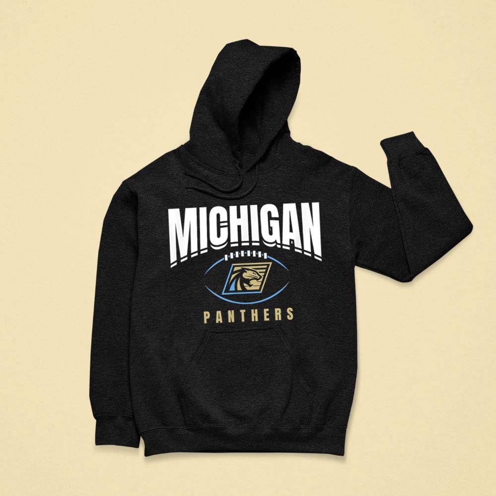 Michigan Panthers Football Outline Hoodie