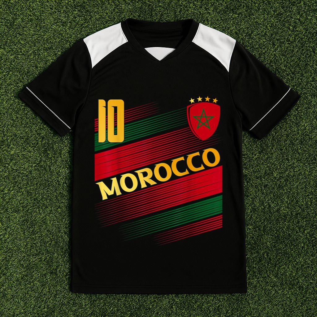 Morocco Flag Moroccan Pride Lovers Soccer Jersey