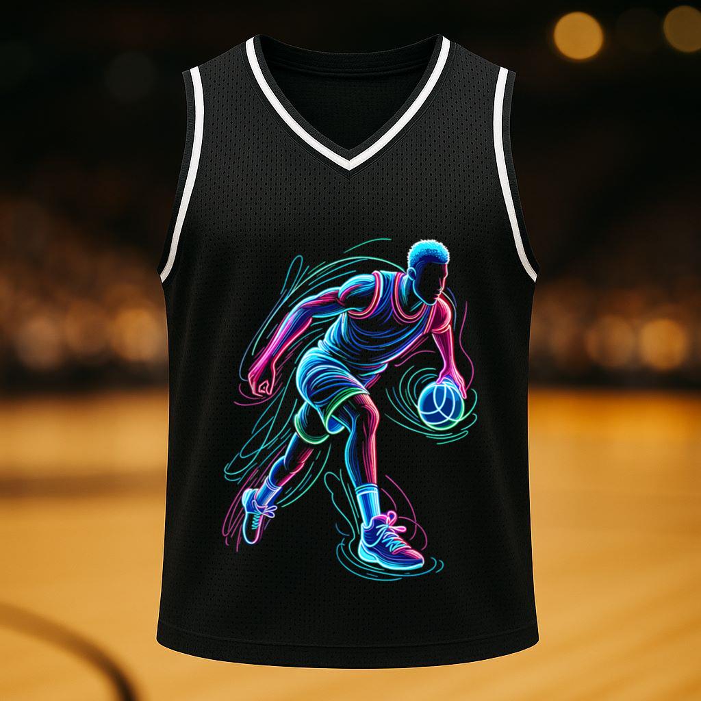 Neon Basketball Player Basketballer Basketball Jersey