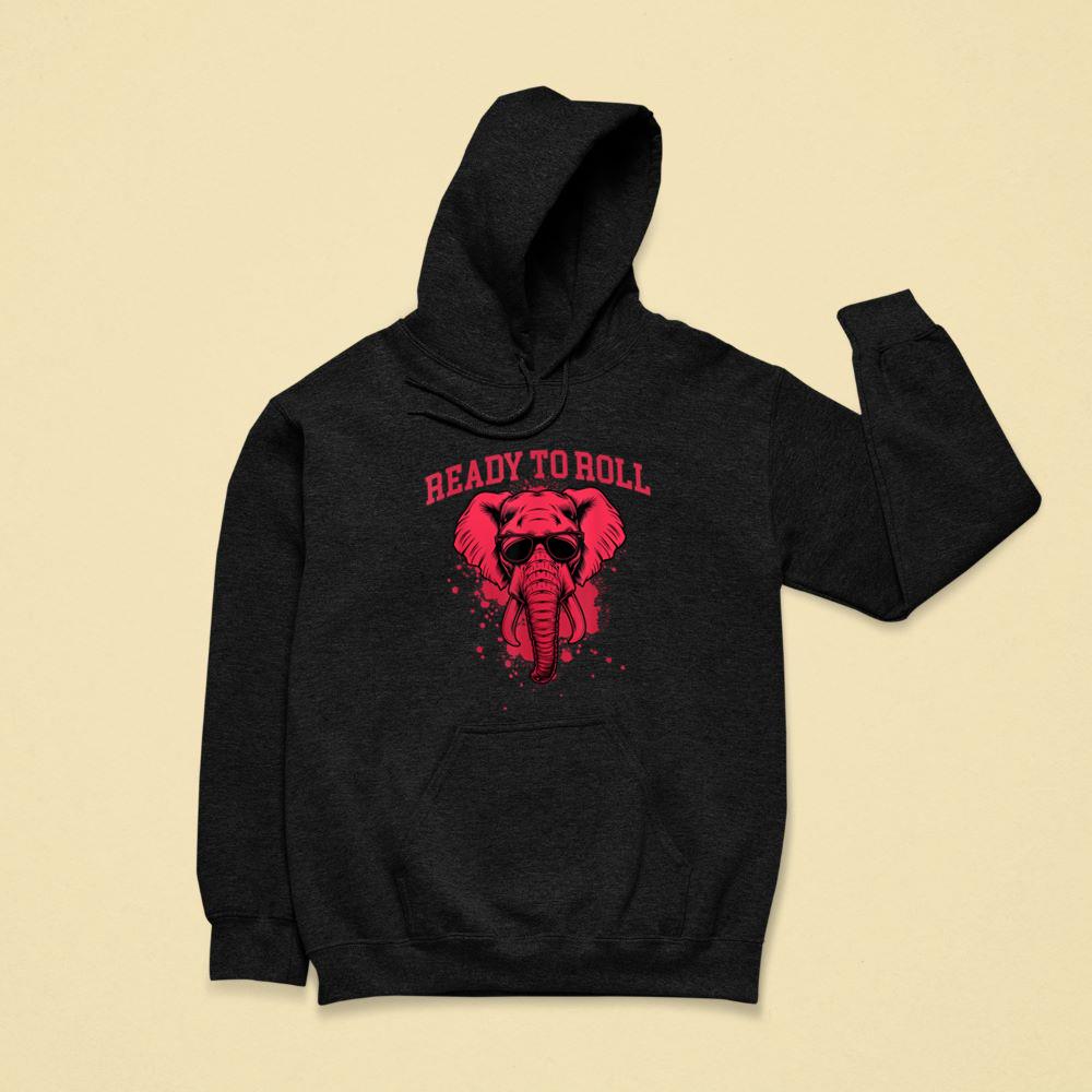 Ready To Roll - Alabama Football Lover Elephant Game Day Hoodie