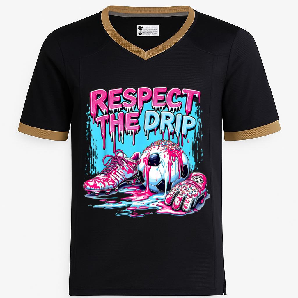 Soccer Ice Cream Sprinkles Theme Youth Respect The Drip Kids Football Jersey