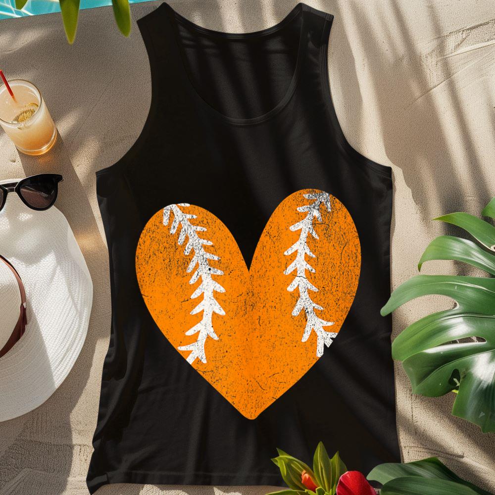 Tennessee Loves Baseball TN Orange Volunteer State Baseball Tank Top Tank Top