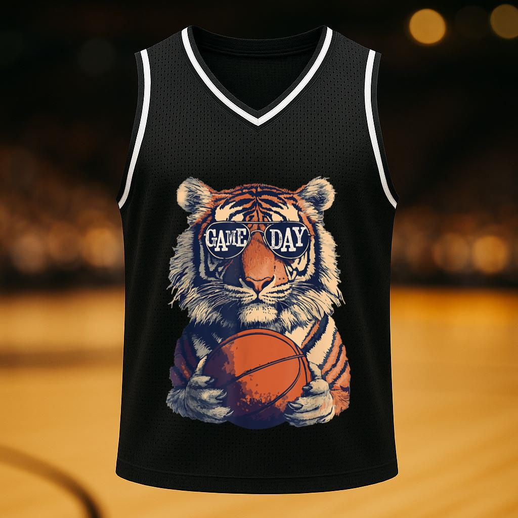 Tigers Basketball Game Day Basketball Jersey