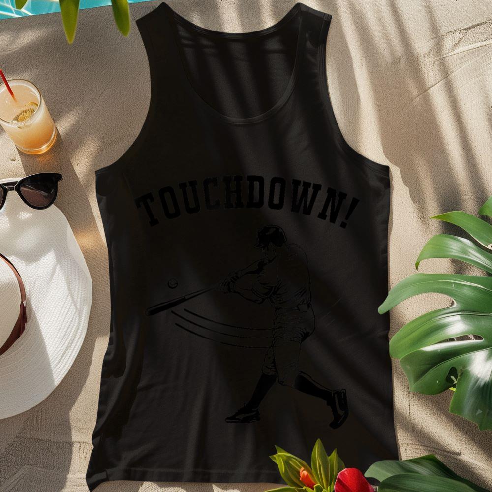 Touchdown Baseball T-Shirt - Funny Football Gift Tank Top