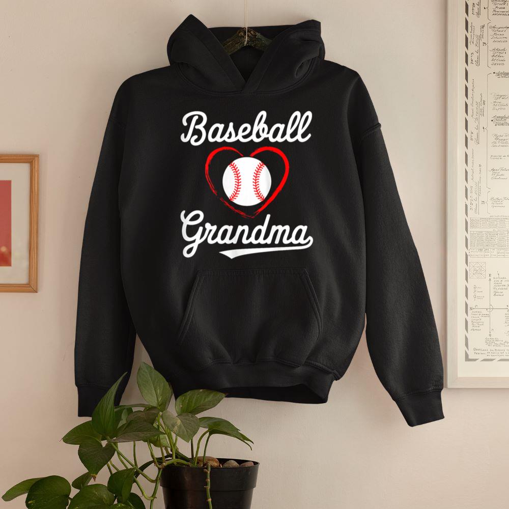 Womens Baseball Grandma Shirt Women Baseball Heart Mothers Day Tank Top Hoodie