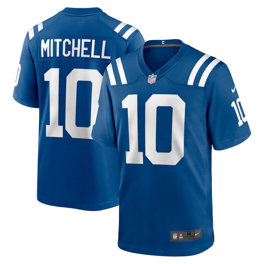 Adonai Mitchell 10 Indianapolis Colts Game Men Jersey - Royal JS4221