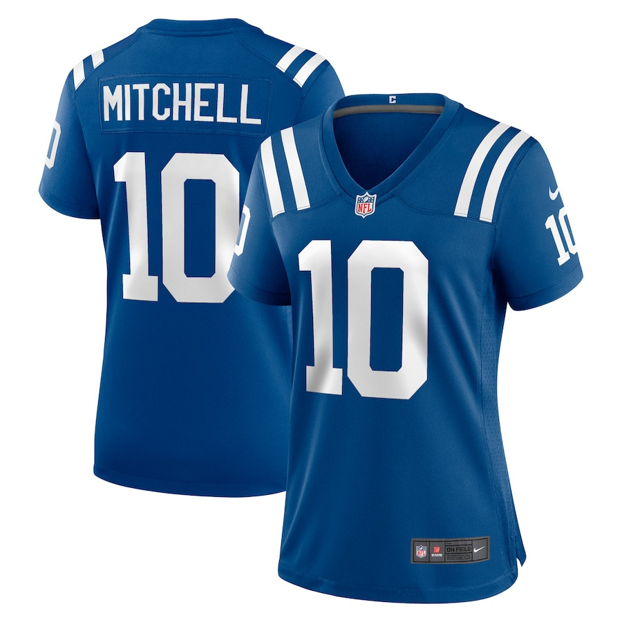 Adonai Mitchell 10 Indianapolis Colts Women's Game Jersey - Royal JS8150