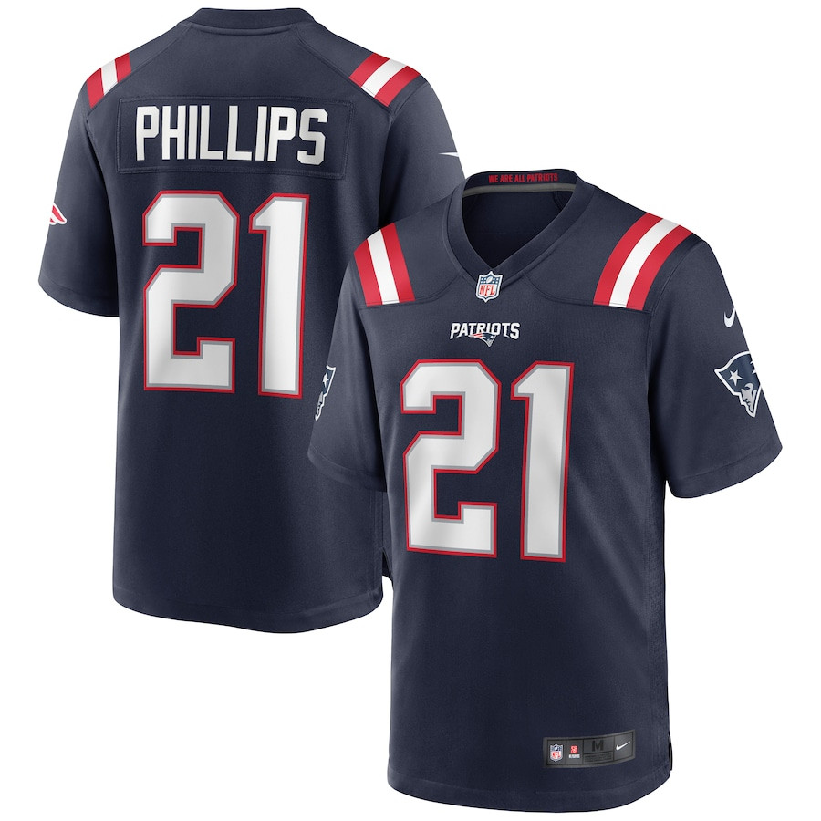Adrian Phillips 21 New England Patriots Men Game Jersey - Navy JS4631