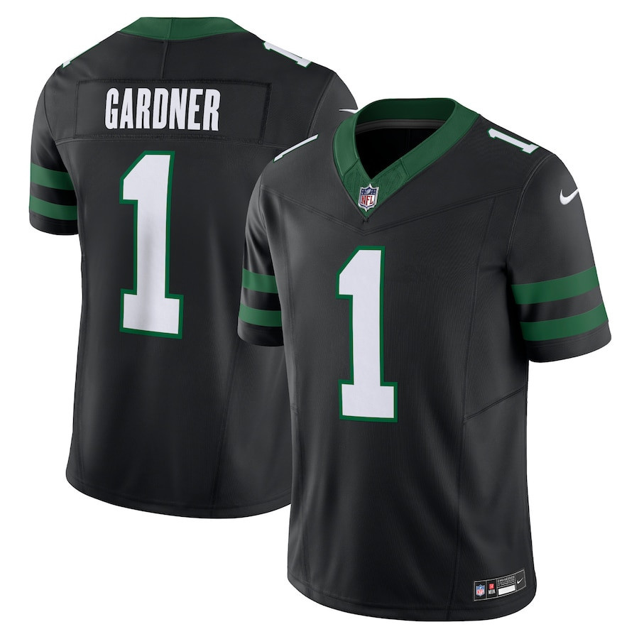 Ahmad Sauce Gardner 1 New York Jets Alternate Vapor F.U.S.E. Limited Jersey - Men, Legacy Black JS6247