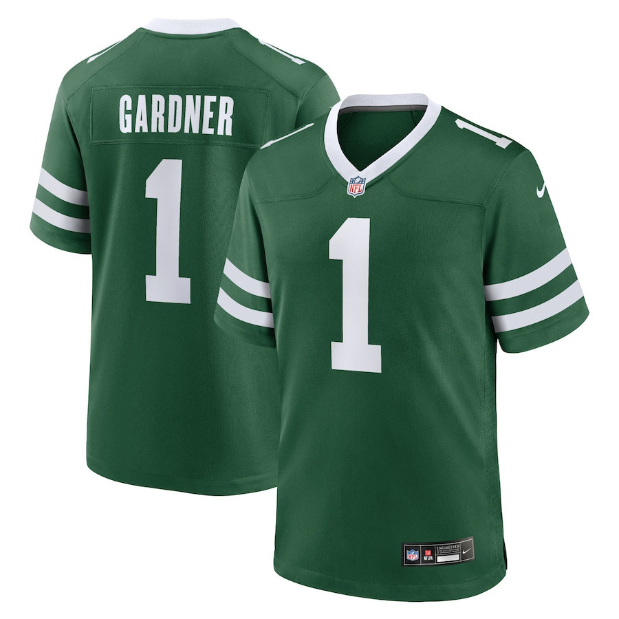 Ahmad Sauce Gardner 1 New York Jets Game Jersey - Men, Legacy Green JS1435