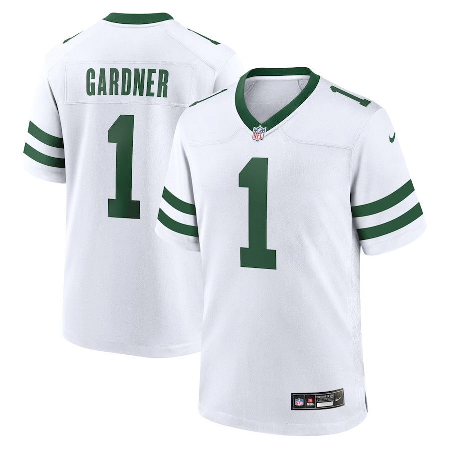 Ahmad Sauce Gardner 1 New York Jets Game Jersey - Men, Legacy White JS2313