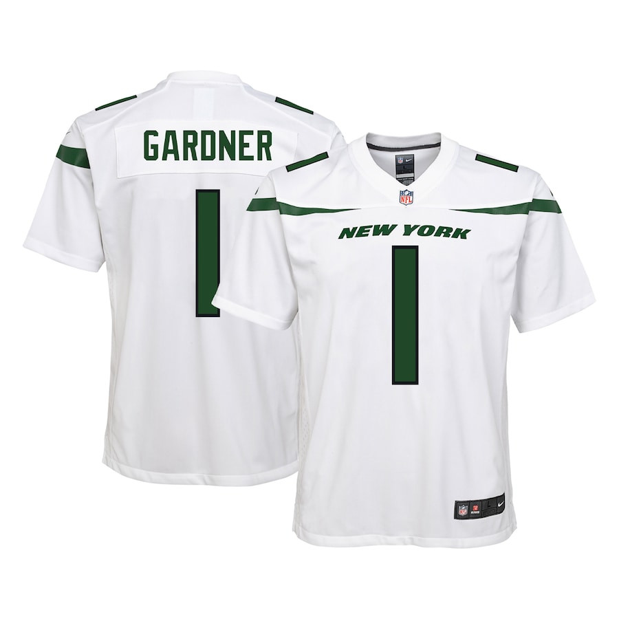 Ahmad Sauce Gardner 1 New York Jets YOUTH Game Jersey - White JS2811