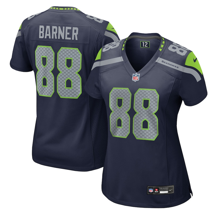 A.J. Barner 88 Seattle Seahawks Women's Team Game Jersey - College Navy JS2443