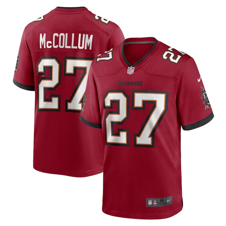 Zyon McCollum 27 Tampa Bay Buccaneers Game Men Jersey - Red JS5676